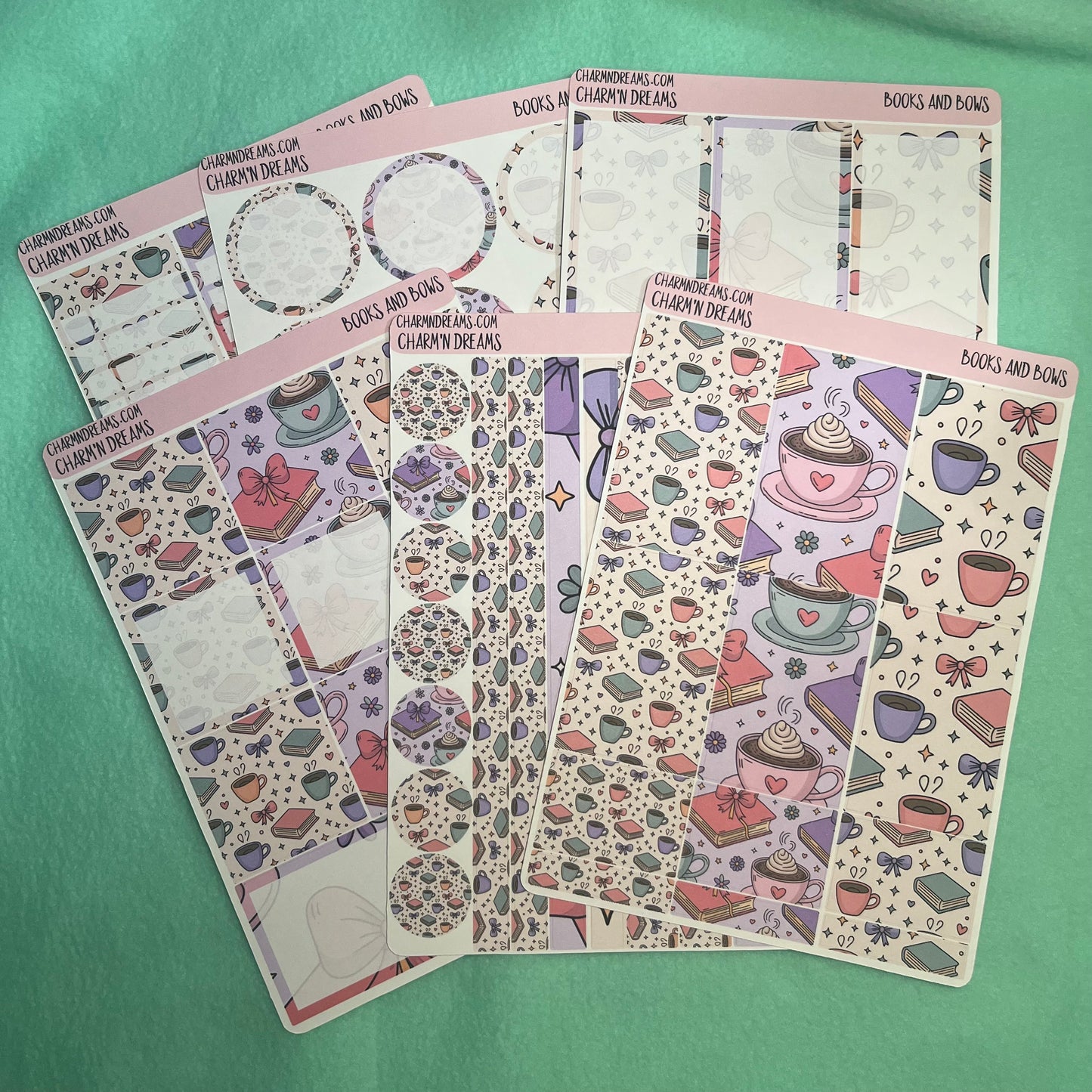 Books and Bows Planner Sticker Kit
