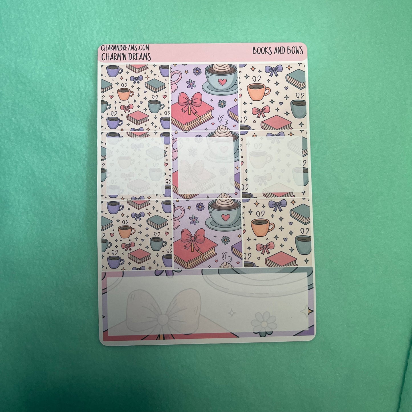 Books and Bows Planner Sticker Kit