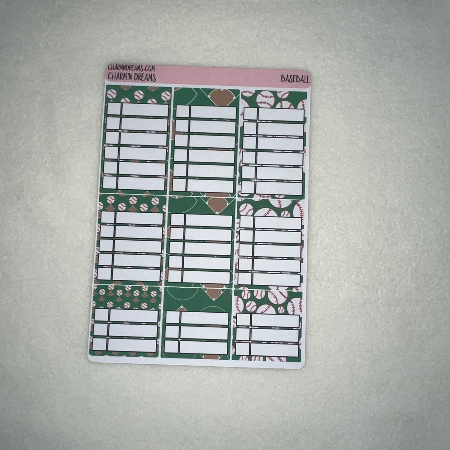 Baseball Planner Sticker Kit