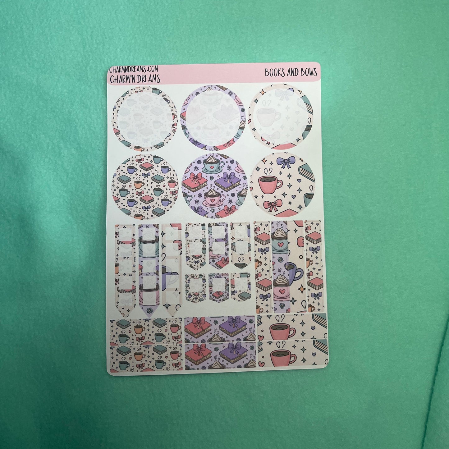 Books and Bows Planner Sticker Kit