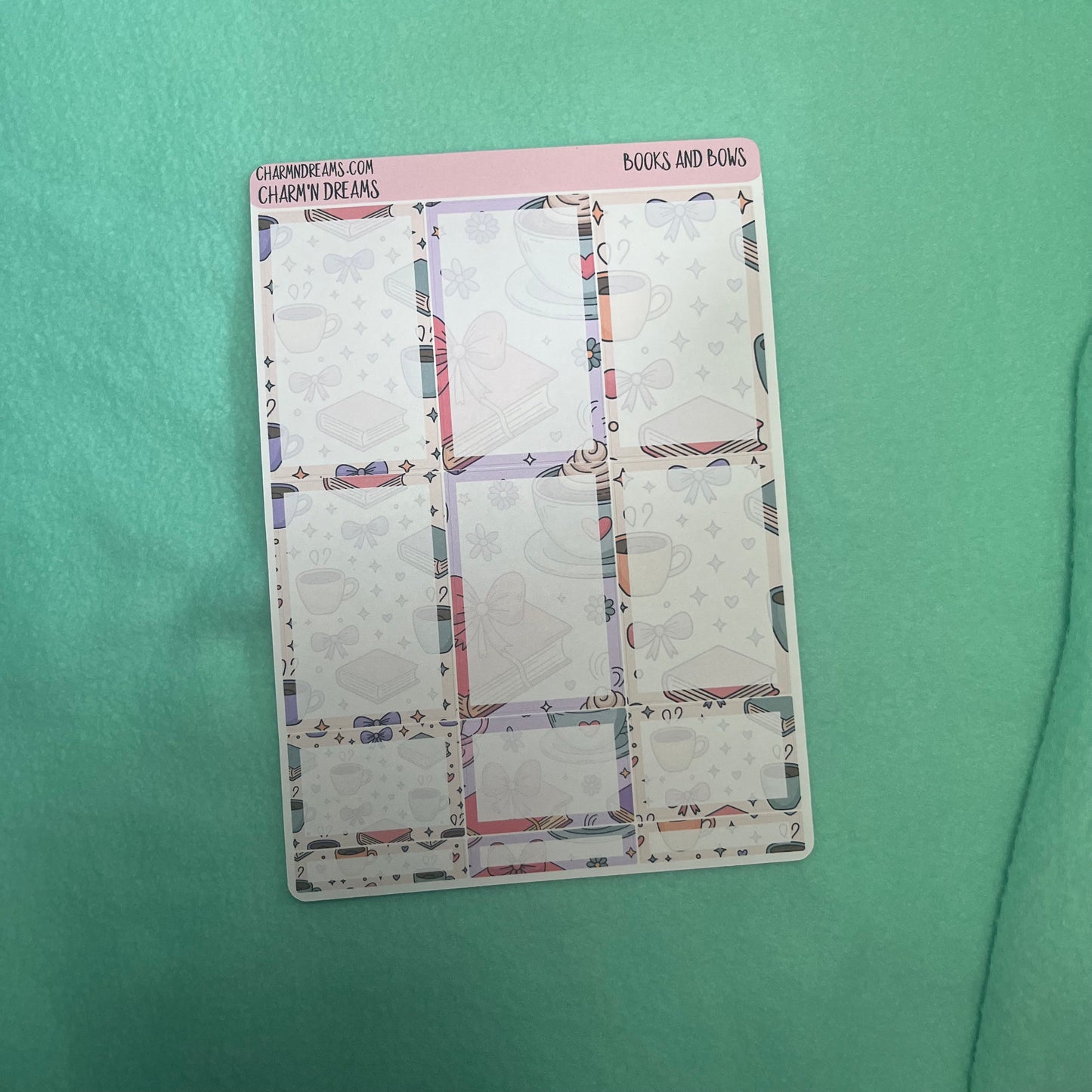 Books and Bows Planner Sticker Kit
