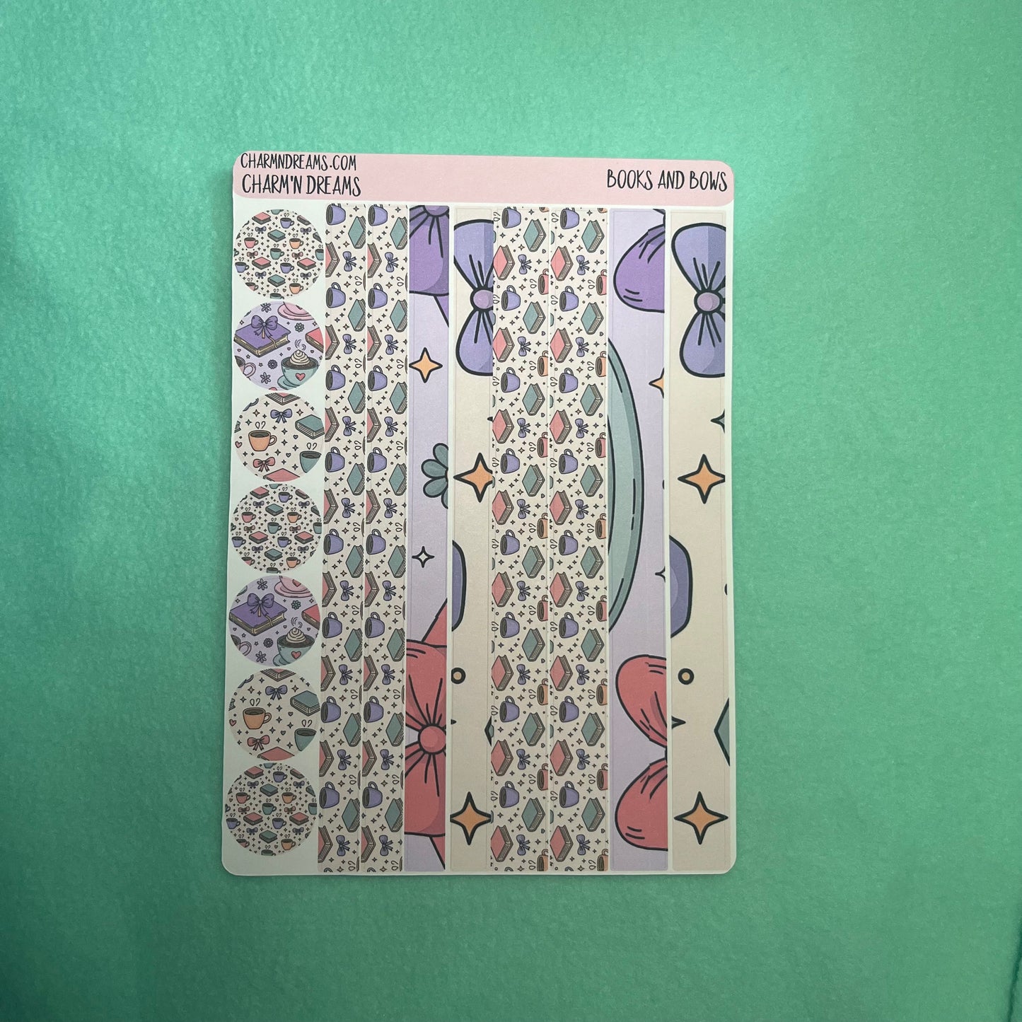 Books and Bows Planner Sticker Kit