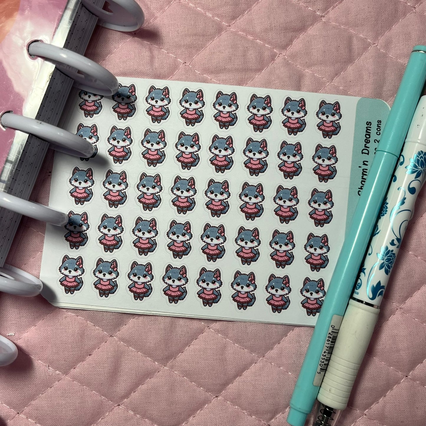 Wolf Dance 2 Icon Planner Stickers