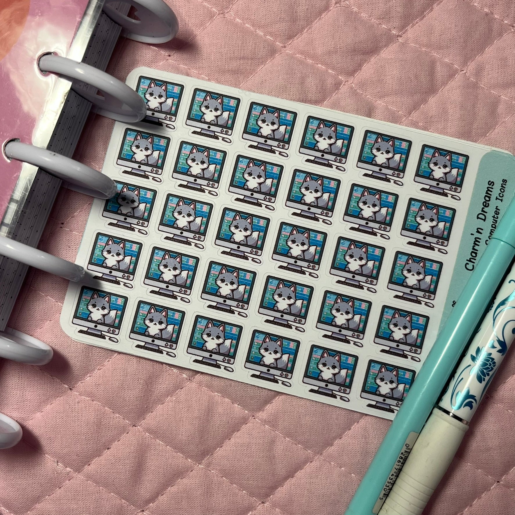 Wolf Computer Icon Planner Stickers – Charm'n Dreams