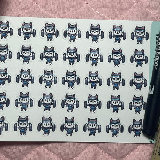 Wolf Weights Icon Planner Stickers