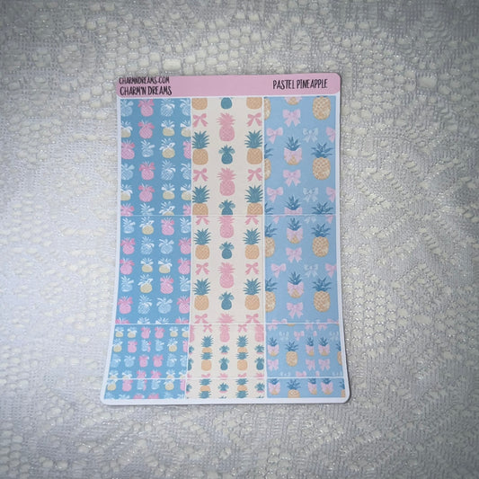 Pastel Pineapple Planner Sticker Kit