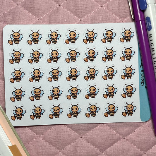 Bee Sweep Icon Planner Stickers