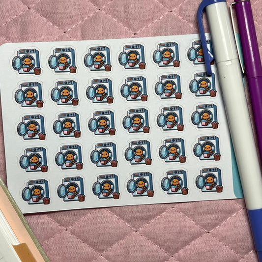 Bee Laundry Icon Planner Stickers