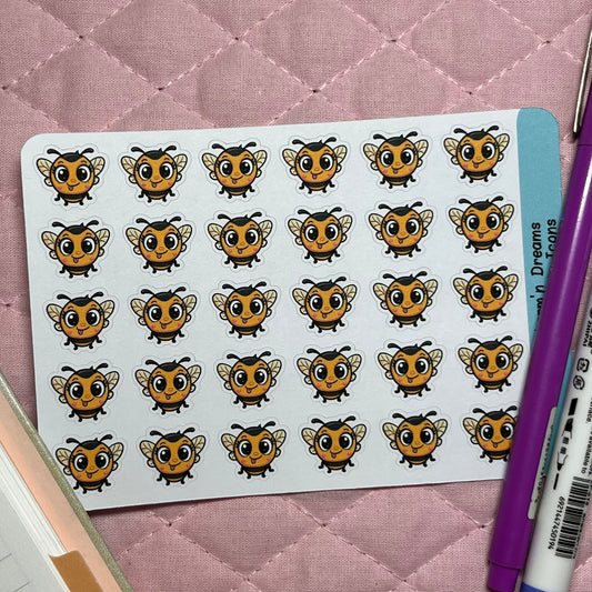 Bee Silly Icon Planner Stickers
