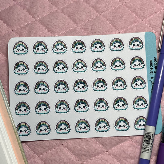 Weather Rainbow Icon Planner Stickers
