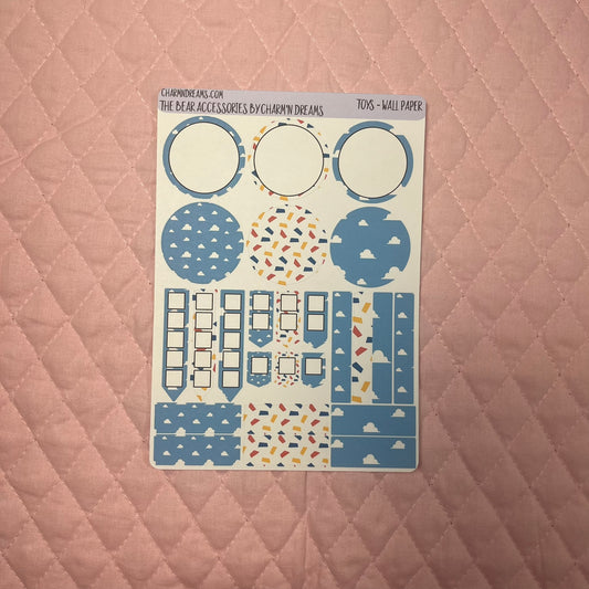 Toys Wallpaper Planner Sticker Kit