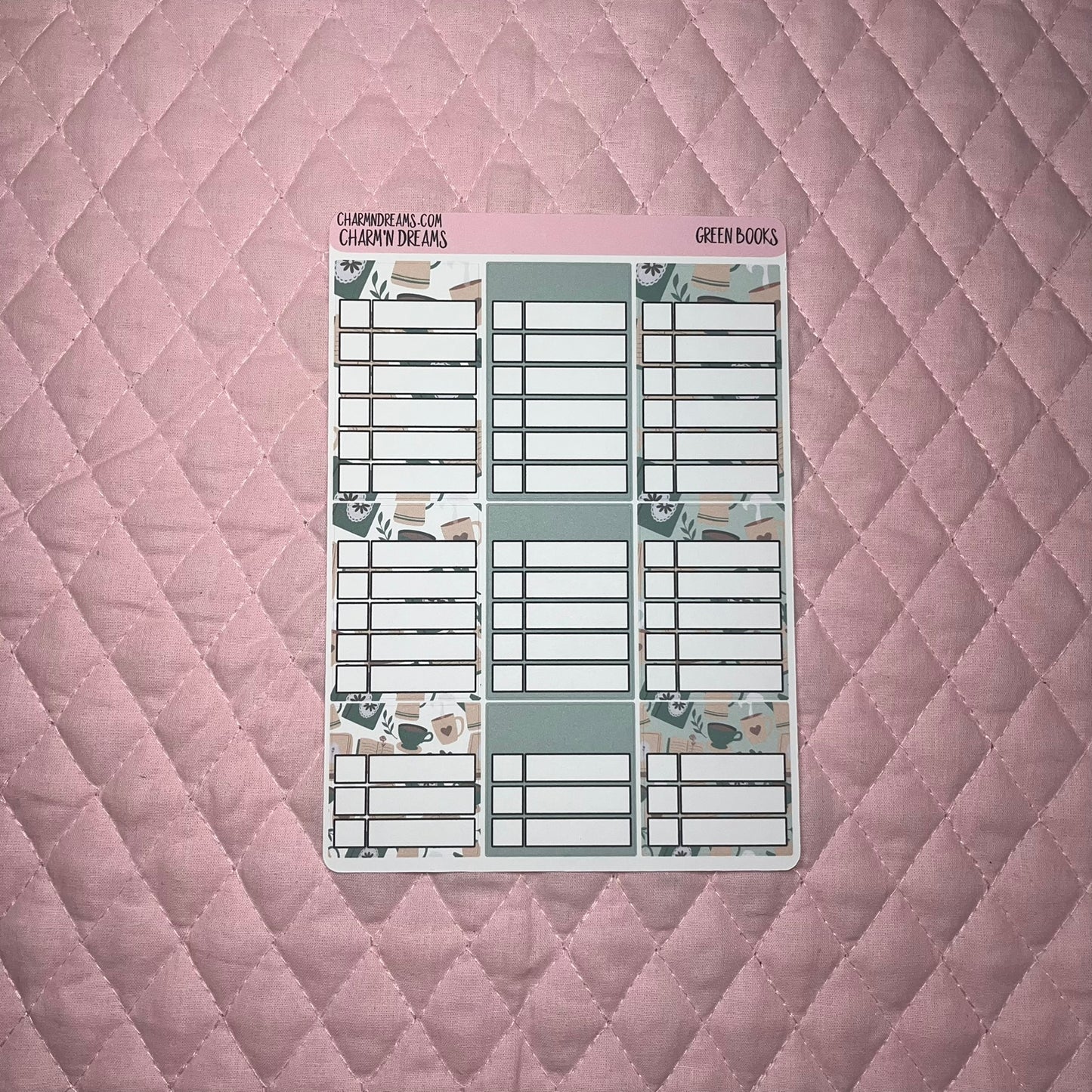 Green Books Planner Sticker Kit