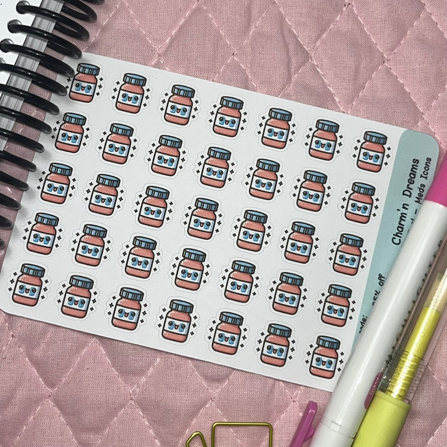 Medical Medications/ Meds Icon Planner Stickers