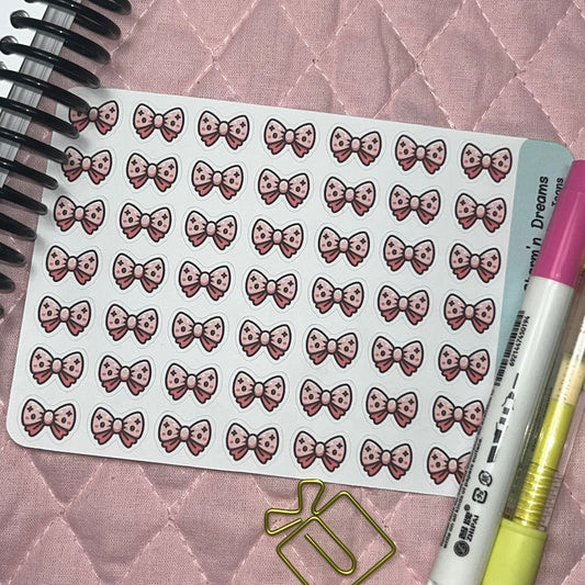 Beauty Bow Icon Planner Stickers