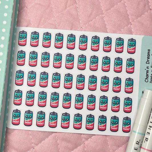Drinks Energy Icon Planner Stickers