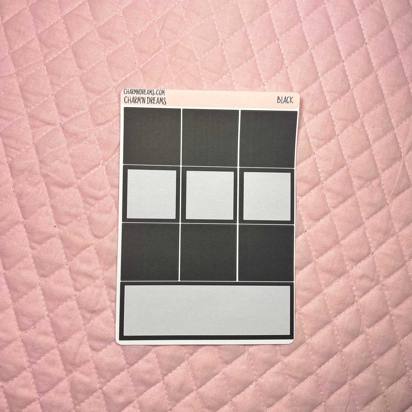 Black Planner Sticker Kit