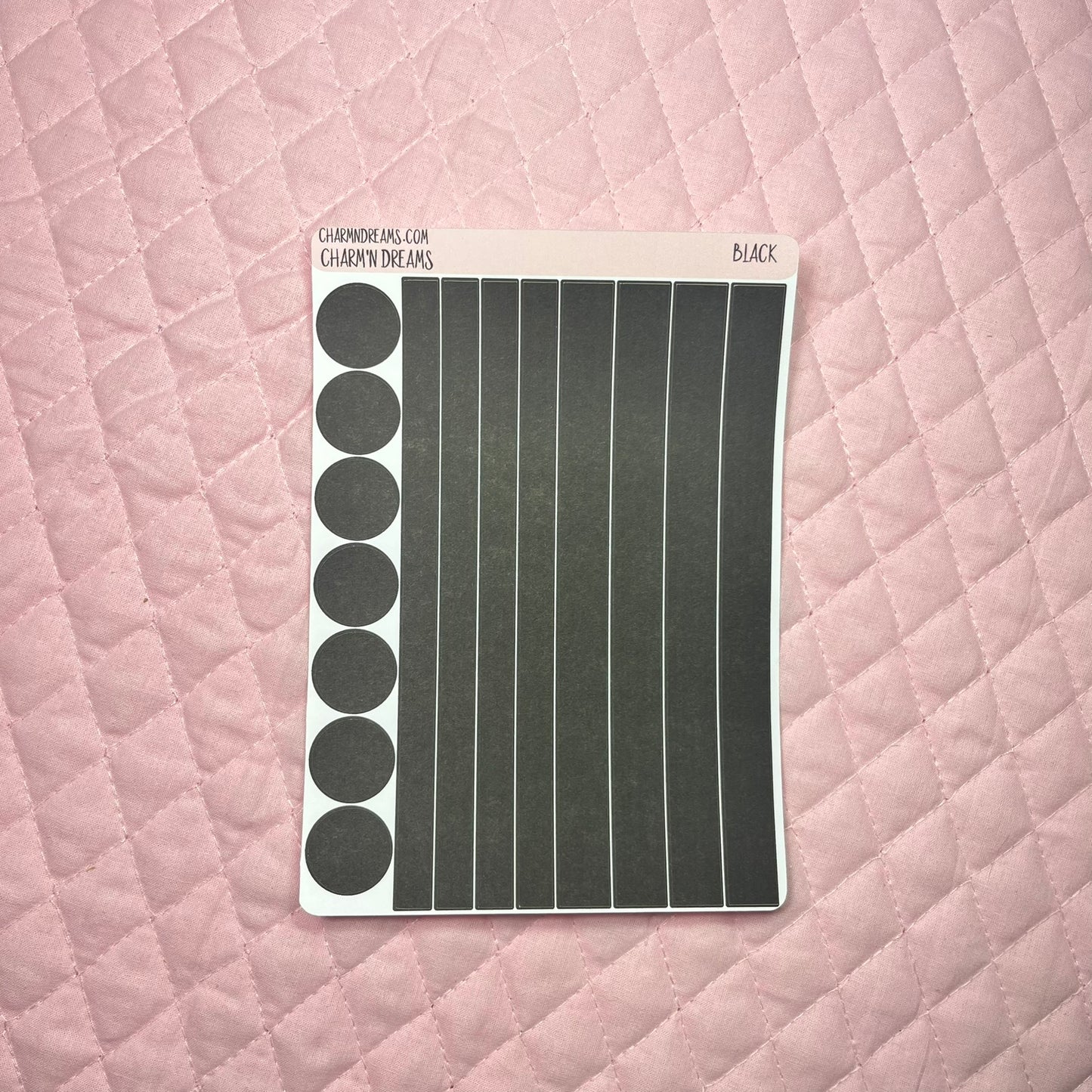 Black Planner Sticker Kit