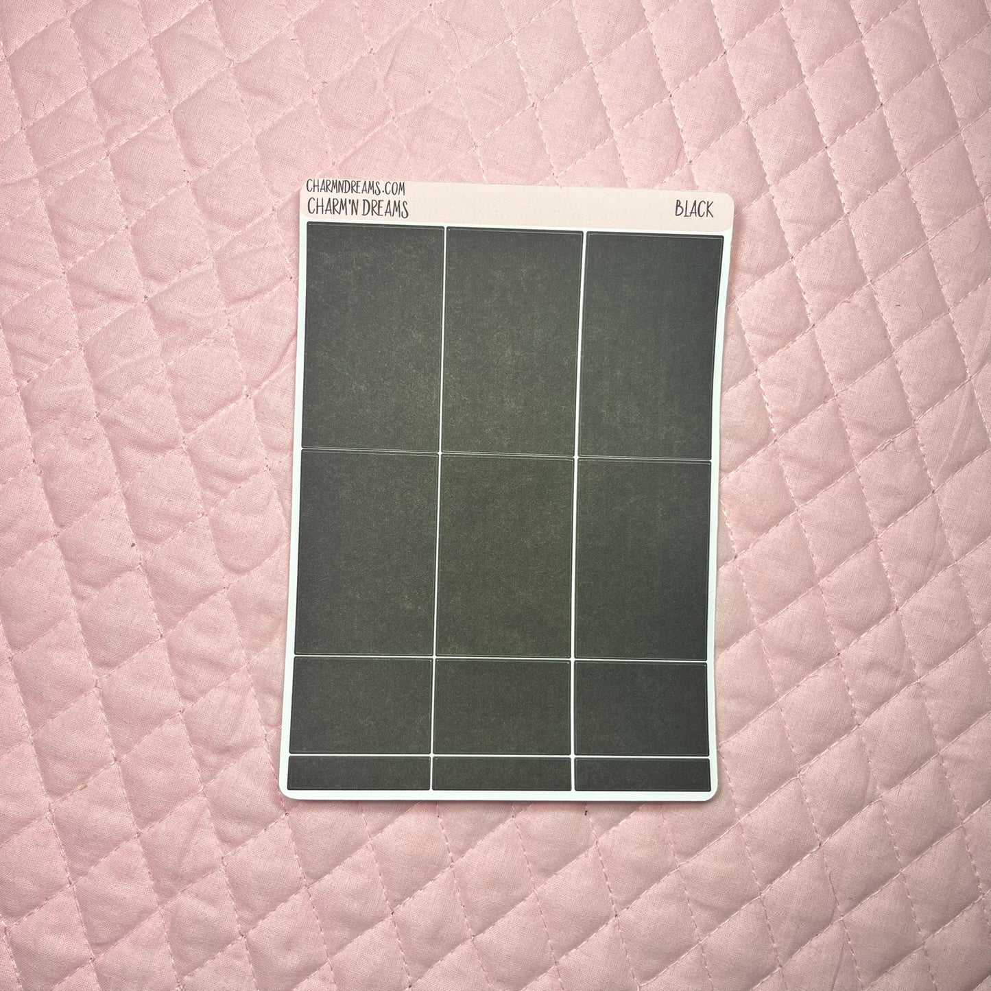 Black Planner Sticker Kit