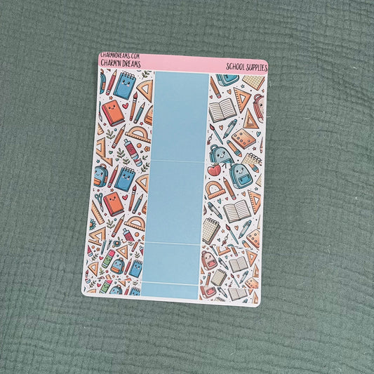 School Supplies Planner Sticker Kit