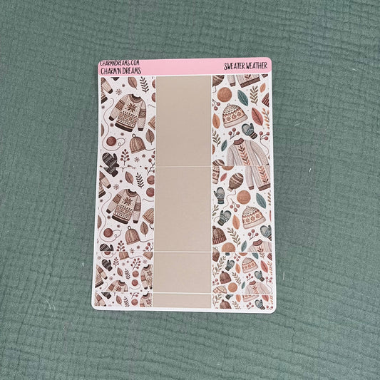 Fall Sweater Weather Planner Sticker Kit