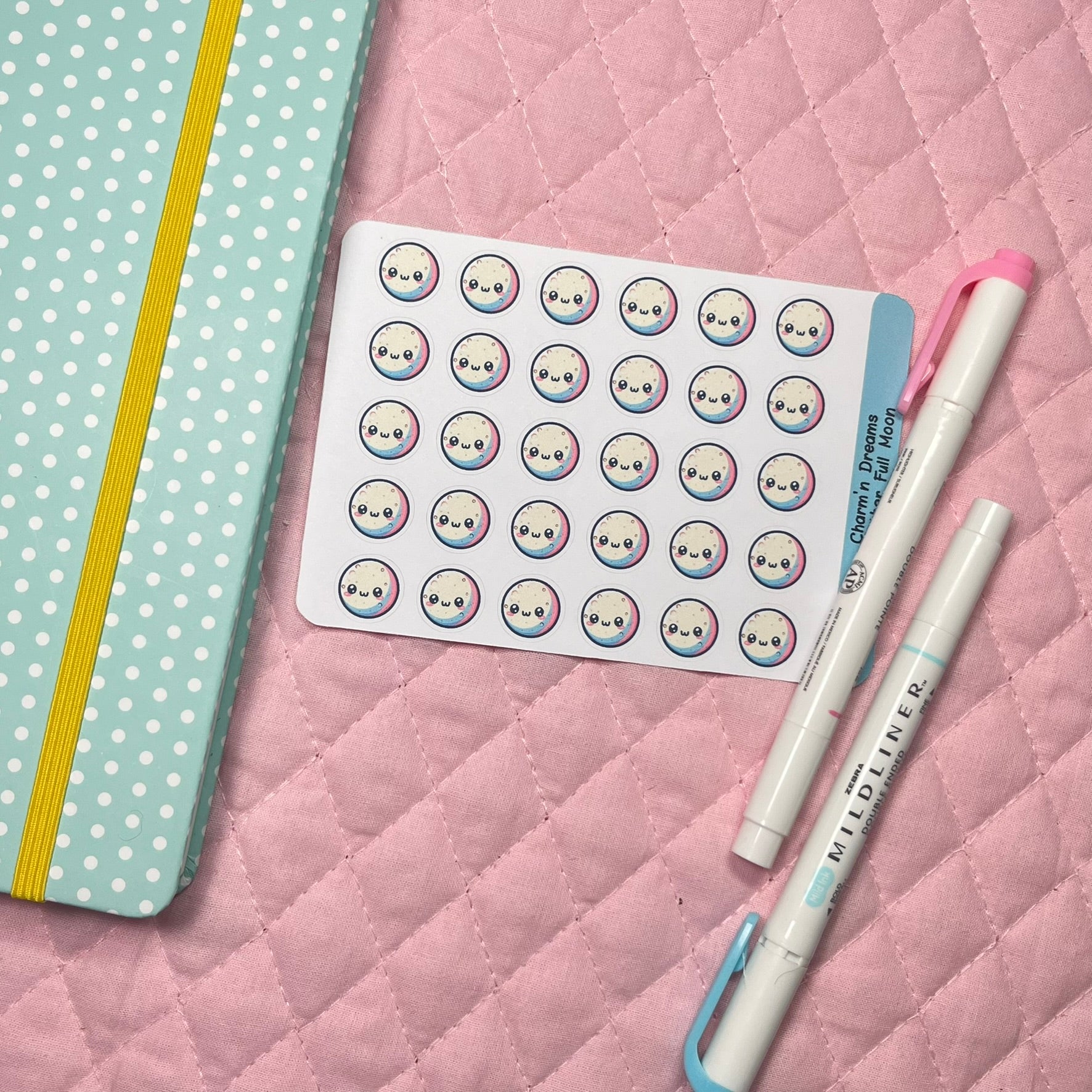 Weather Full Moon Icon Planner Stickers – Charm'n Dreams