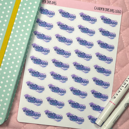 Charm'n Dreams Logo Stickers