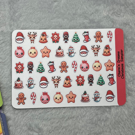 Christmas Sampler Icon Planner Stickers