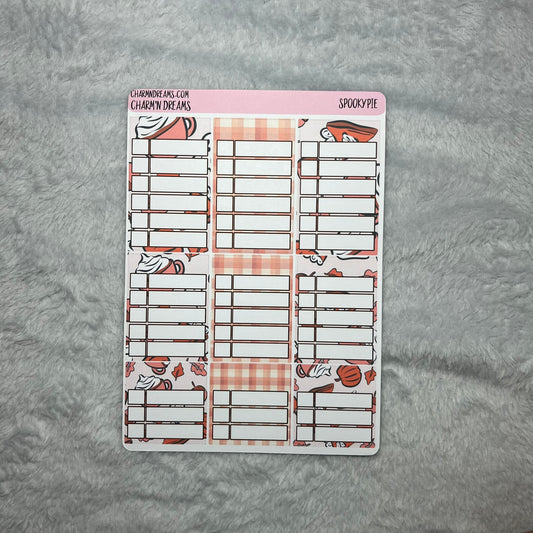 Spooky Pie Planner Sticker Kit