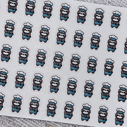 Sloth Chef Icon Planner Stickers