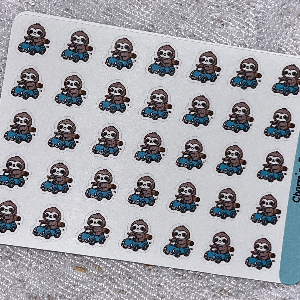 Sloth Road Trip Icon Planner Stickers