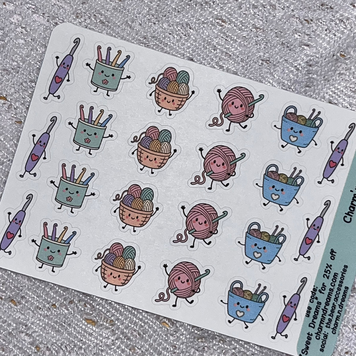 Medium Crochet Icon Planner Stickers