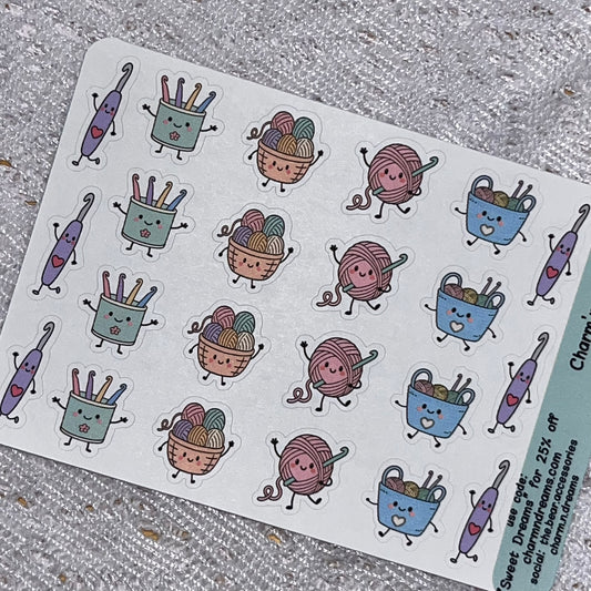 Medium Crochet Icon Planner Stickers