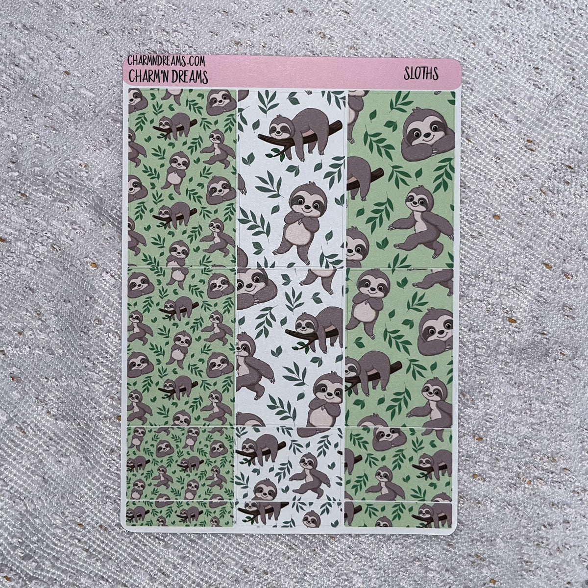 Sloths Planner Sticker Kit