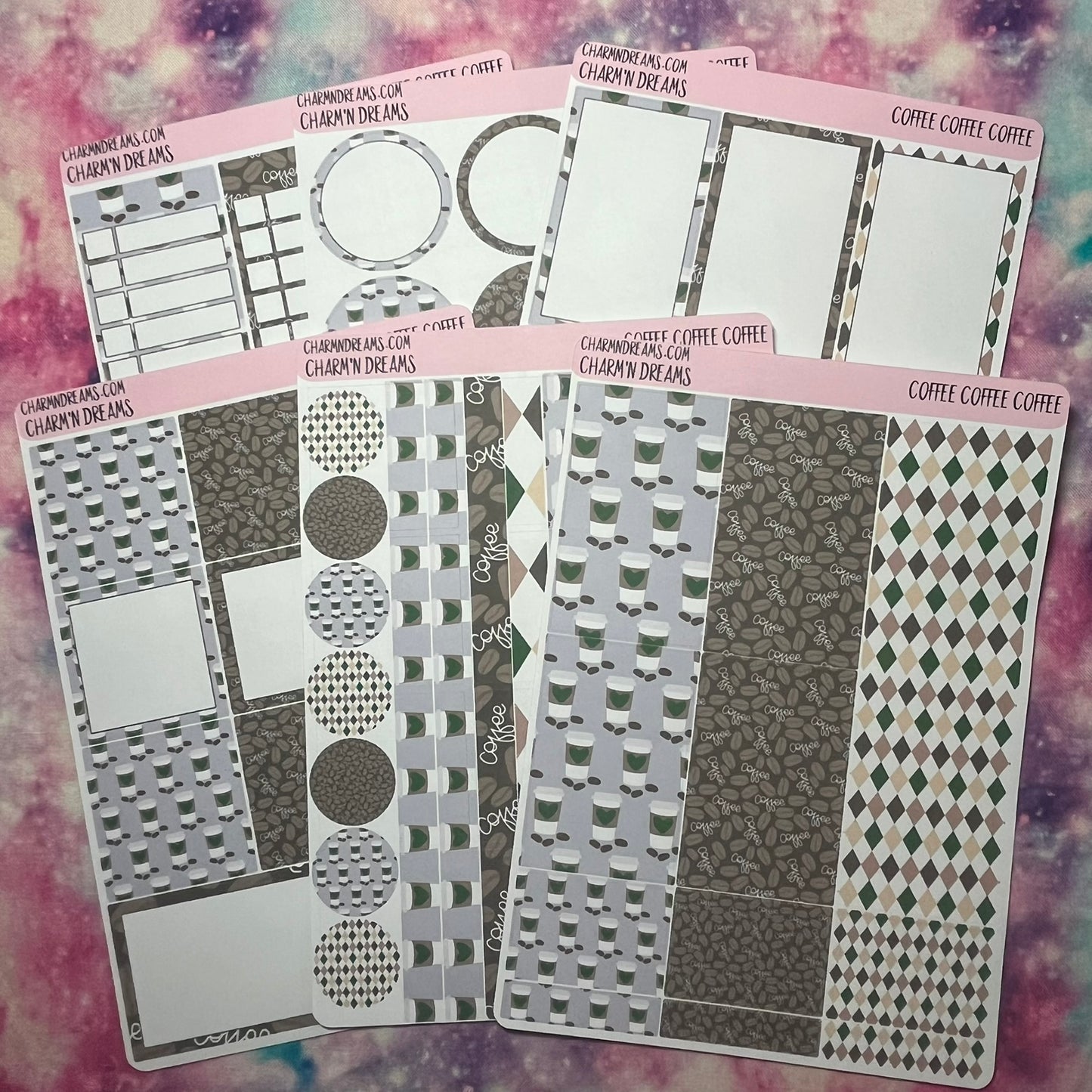 Coffee Coffee Coffee Planner Sticker Kit