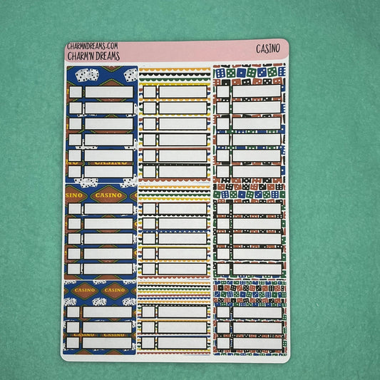 Casino Planner Sticker Kit