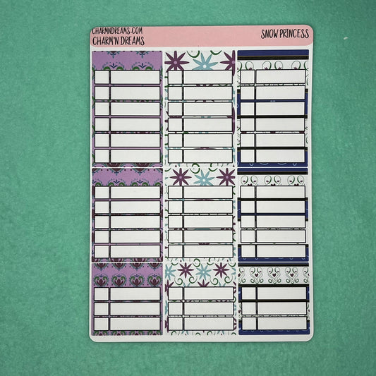 Snow Princess Planner Sticker Kit