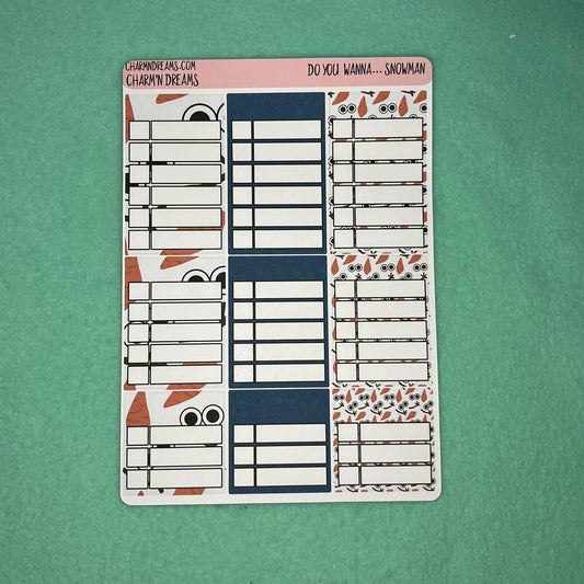 Do you wanna... Snowman Planner Sticker Kit