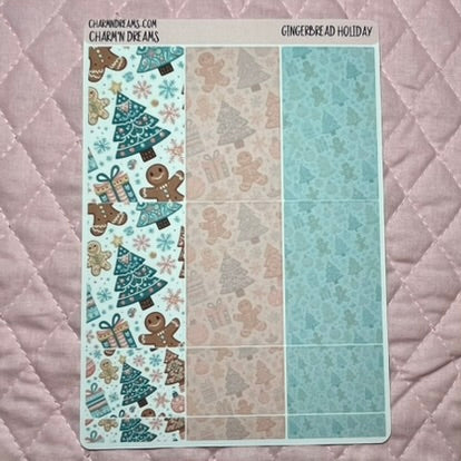 Gingerbread Holiday Planner Sticker Kit