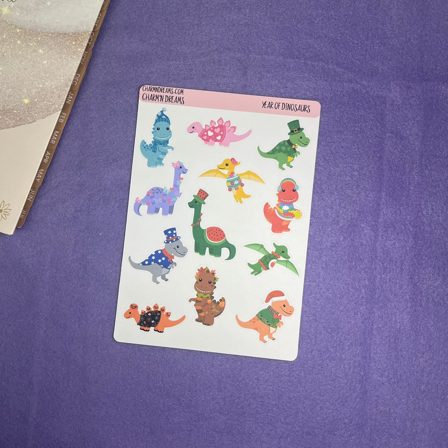 Year of Dinosaurs Sticker Sheet