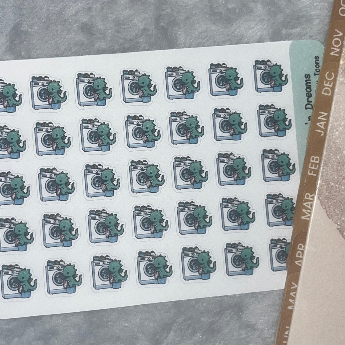 Dragon Laundry Icon Planner Stickers