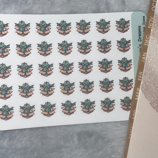 Dragon Happy Package Icon Planner Stickers