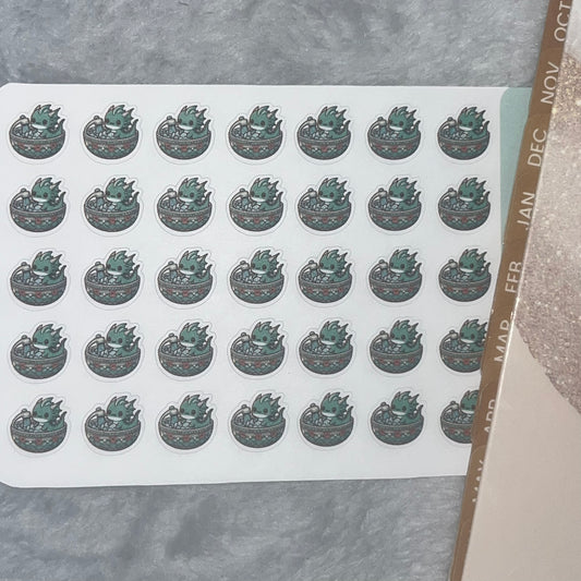 Dragon Wash Dishes Icon Planner Stickers