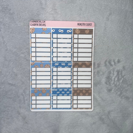 Monster Cookie Planner Sticker Kit