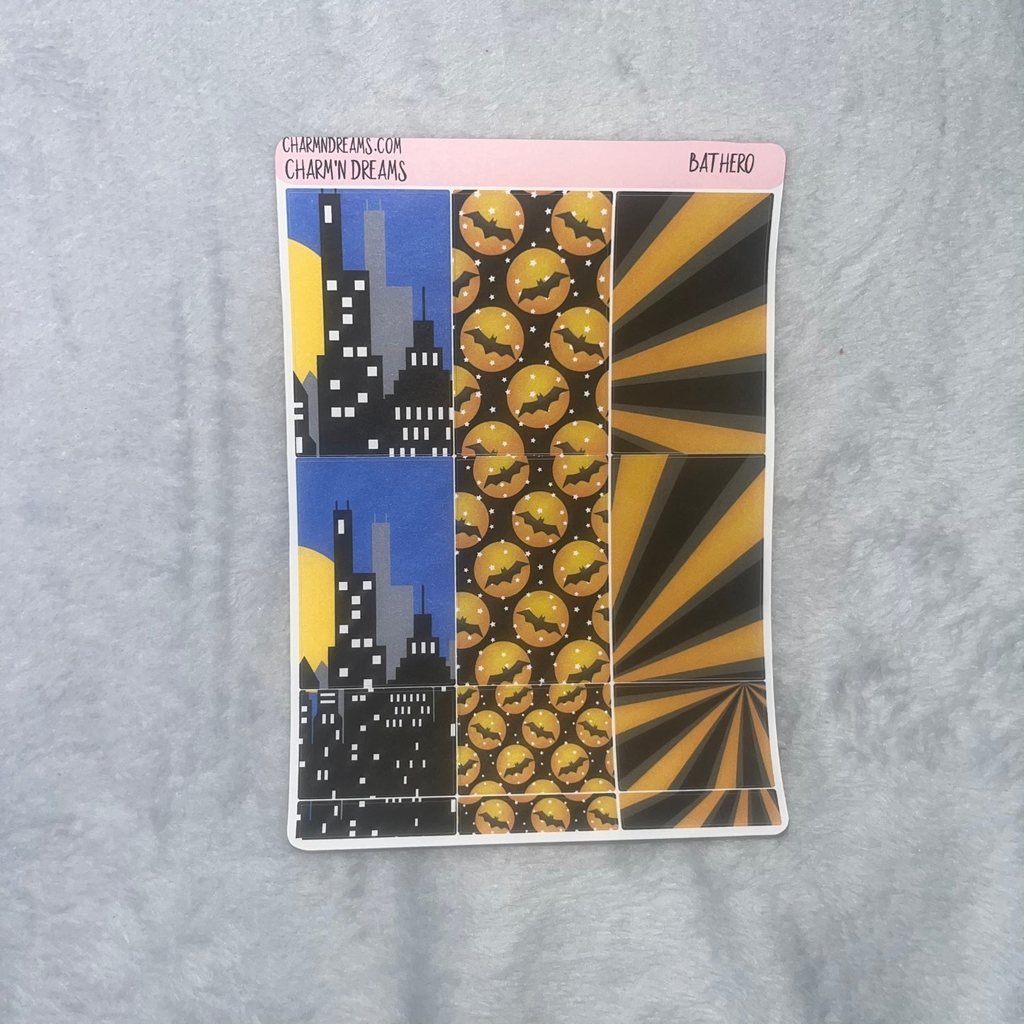 Bat Hero Planner Sticker Kit