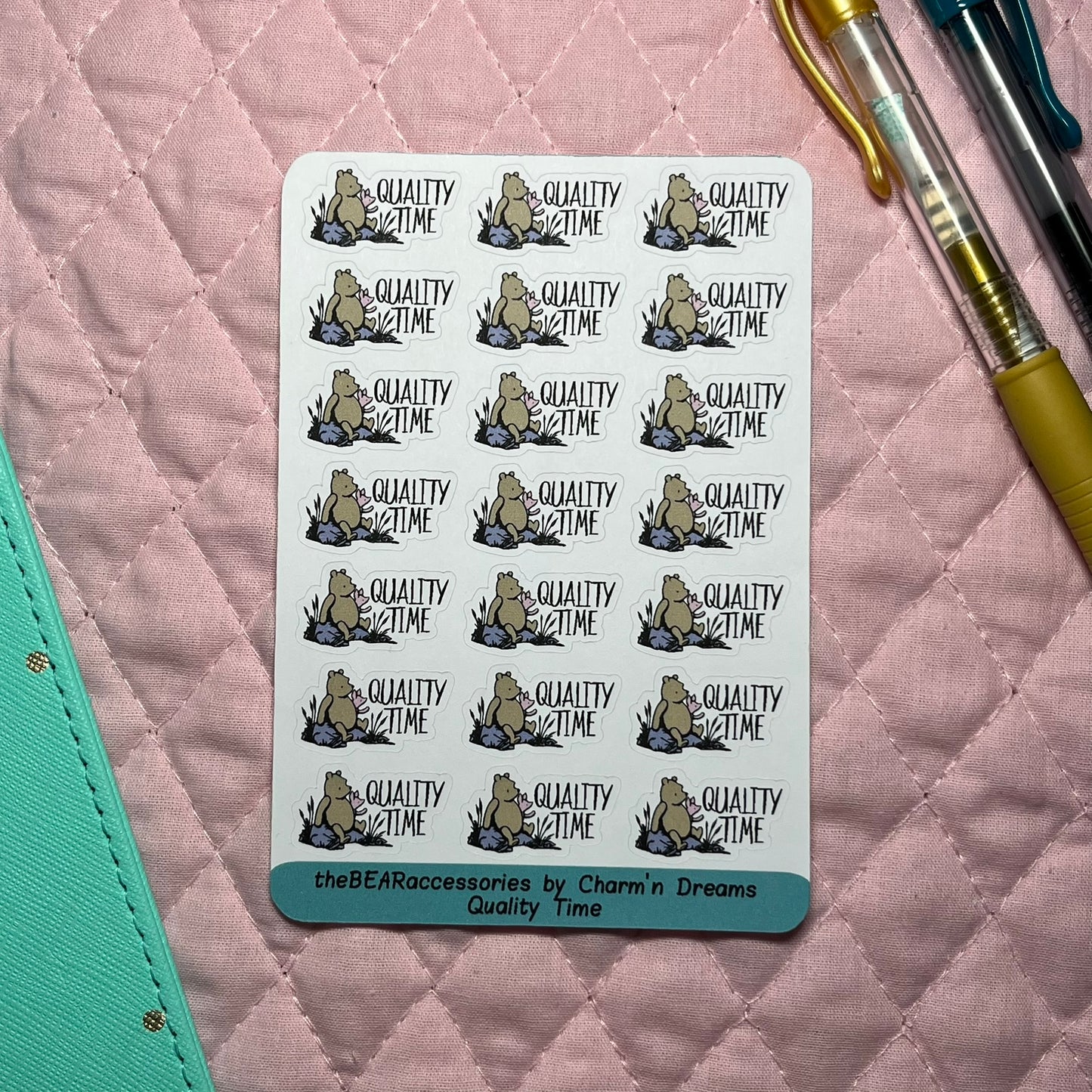 P00H Quality Time Paper Planner Stickers