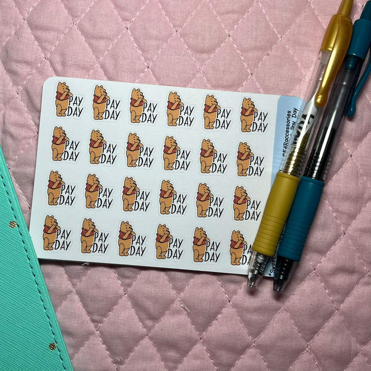 P00H Pay Day Paper Planner Stickers