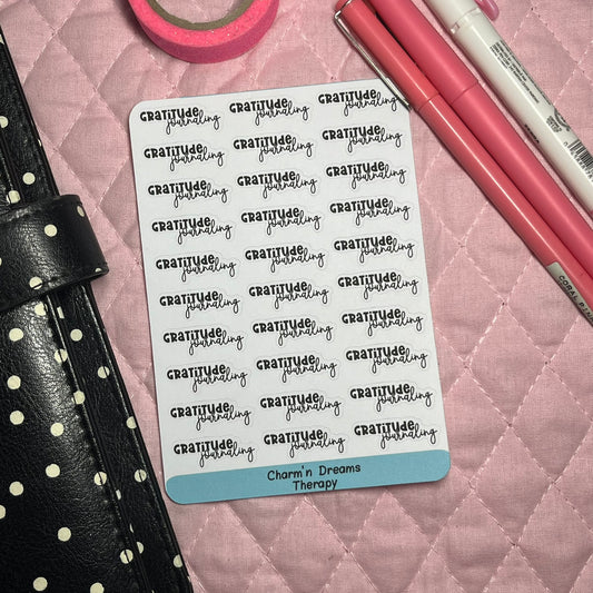 Gratitude Journaling Planner Stickers