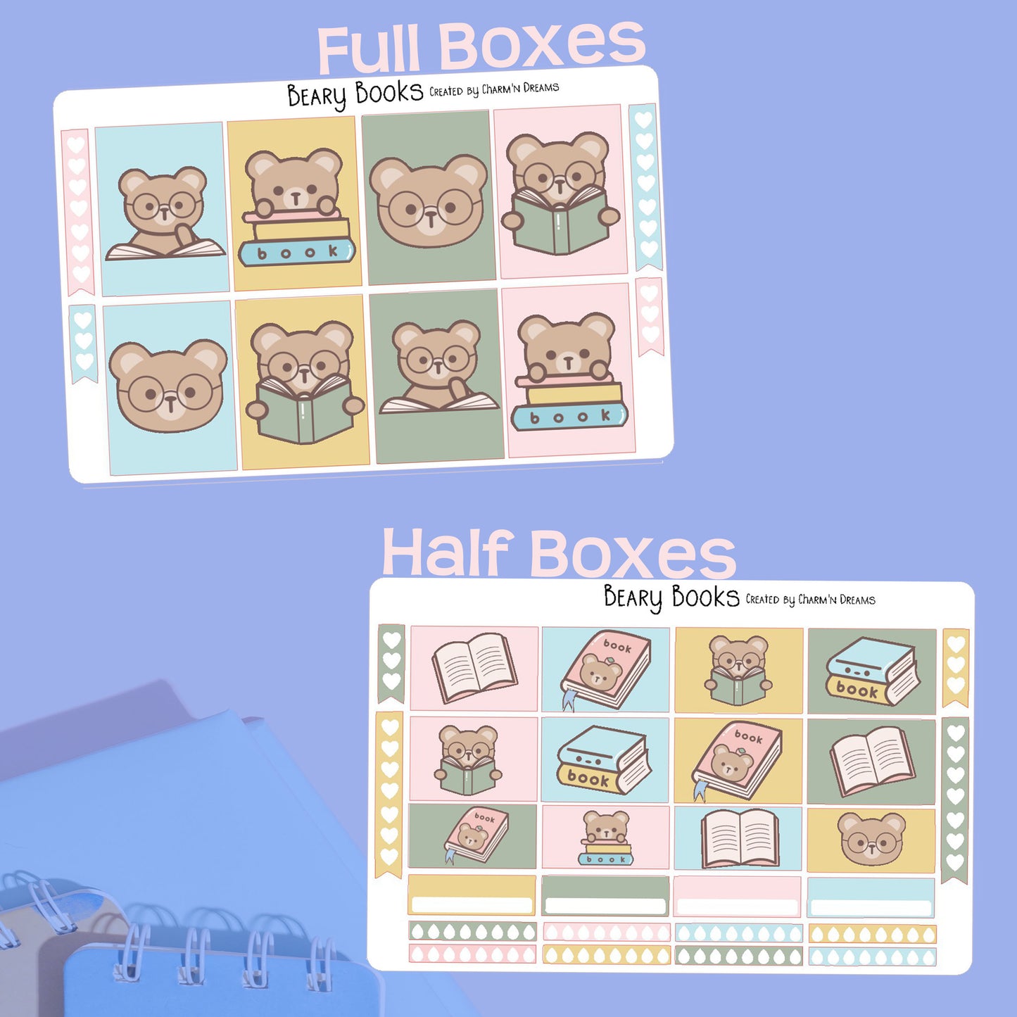 Beary Books Premium Planner Sticker Kit