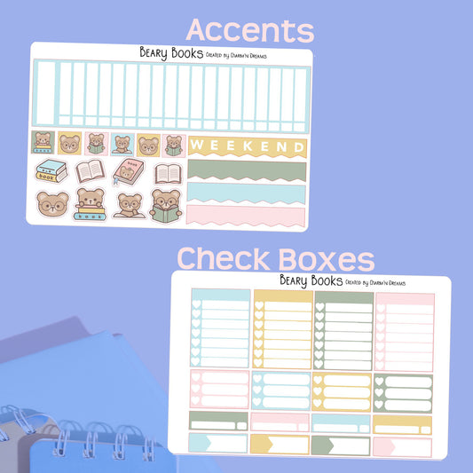 Beary Books Premium Planner Sticker Kit