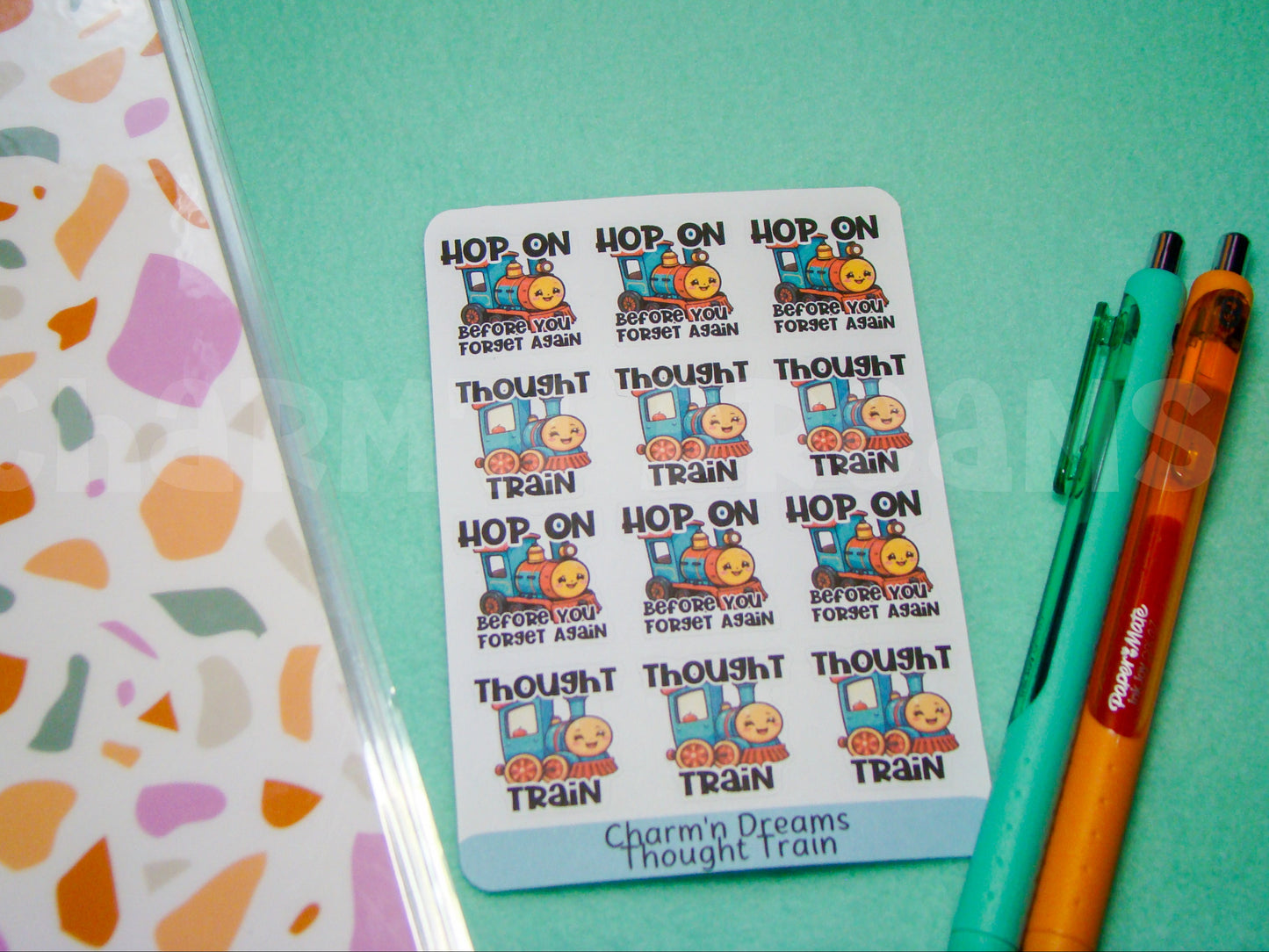 Thought Train Paper Planner Stickers